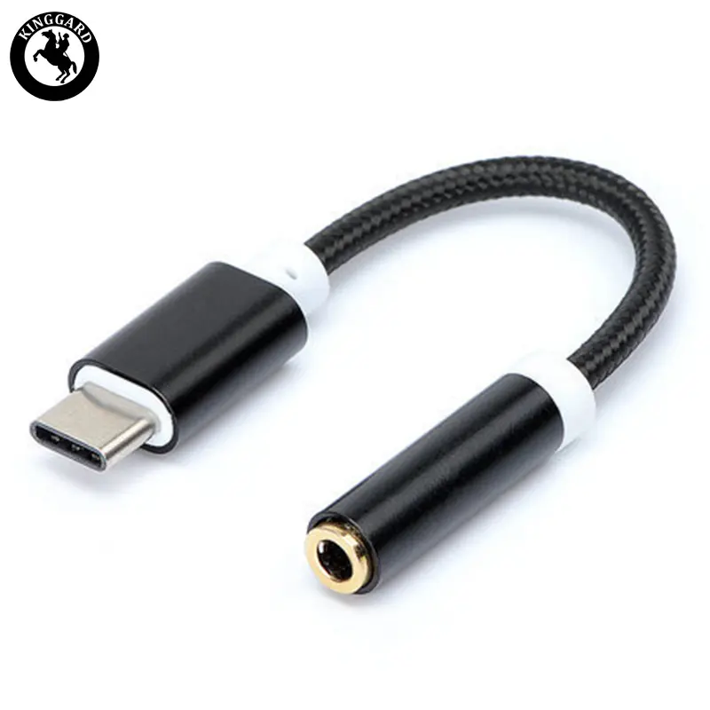 Adaptor audio tipe-c sampai 3.5mm, adaptor audio model kepang harga murah untuk ponsel dan ponsel android