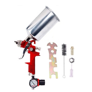 Pnömatik HVLP hava boya püskürtme tabancası ile 600CC kapasitesi ve 3 memeleri DIY sınıf yerçekimi besleme boya püskürtme tabancası - Product Image 3