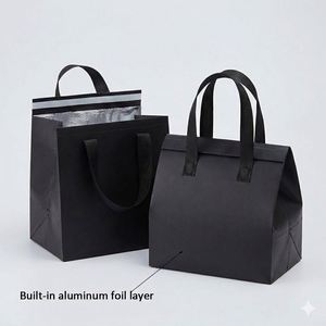 Bolsa Térmica Aislante de Tela No Tejida para Entrega de Alimentos, Bolsa Refrigerante para Llevar Comida con Forro de Papel de Aluminio - Product Image 3