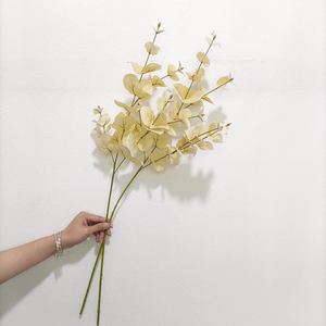 Cành cây giả mận, cành cây khuynh diệp nhân tạo, lá cây chất lượng cao, tạo cảm giác như thật, màu xanh lá cây - Product Image 5