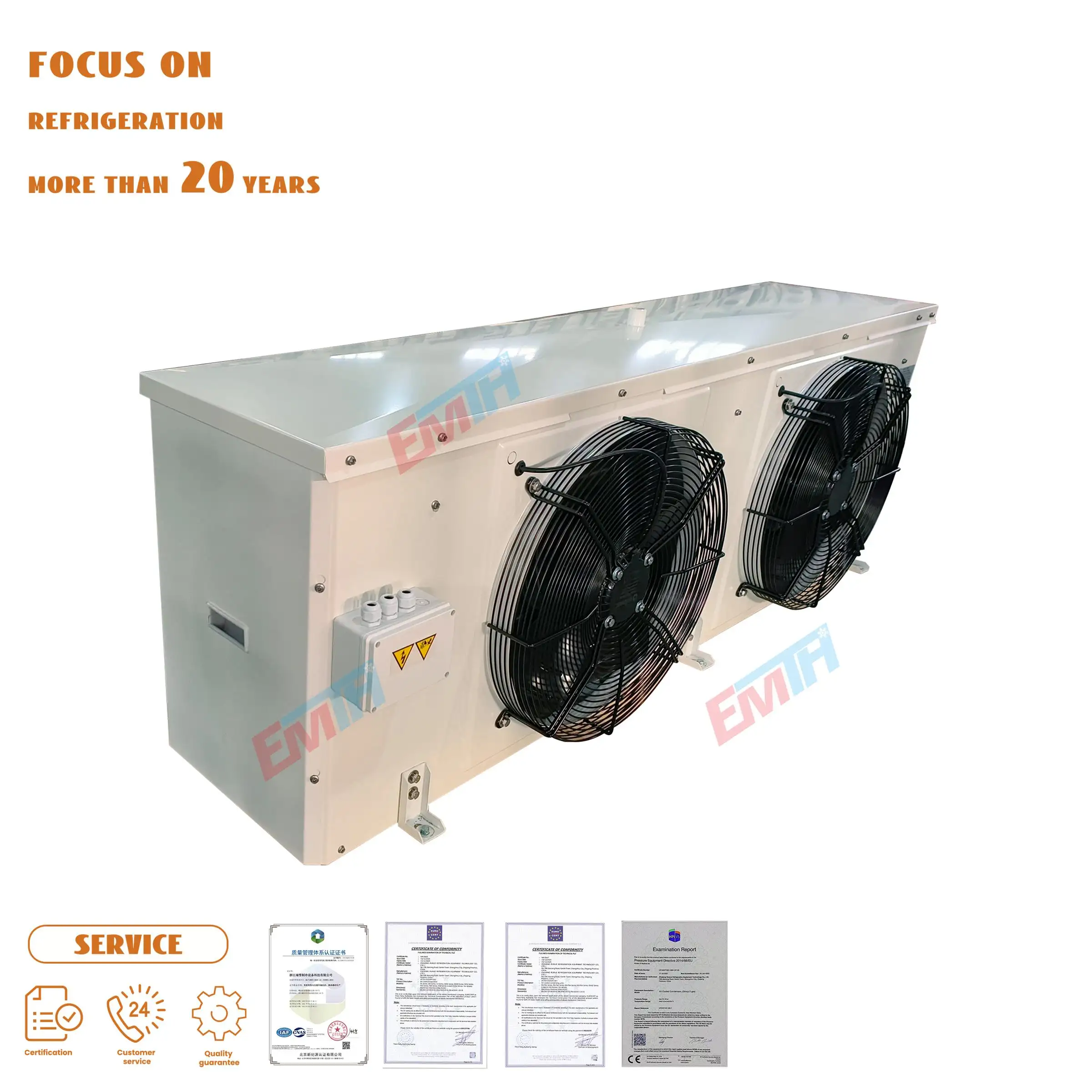 Système de refroidissement d'entrepôt de réfrigération d'approvisionnement direct d'usine évaporateurs de chambre froide ventilateur de refroidisseur d'air évaporatif industriel