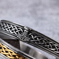 Viking Thor Marteau Celtique En Acier Inoxydable Nordique Mode Bracelet Manchette Bracelet pour Hommes Amulette Bijoux Bras Bracelet