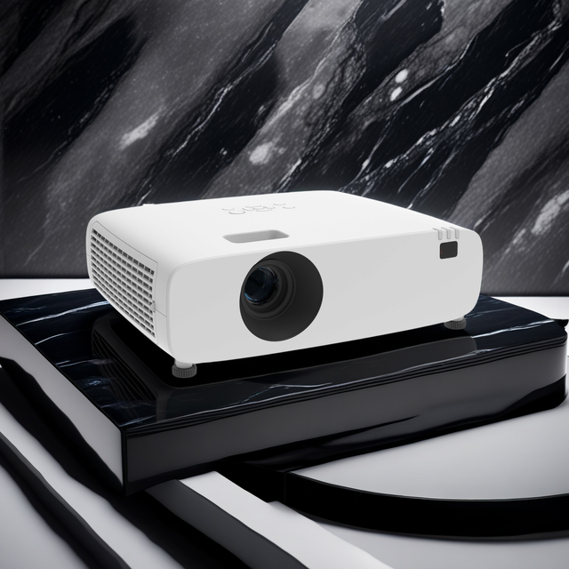 YLU500 3LCD Laser Projector for Business&Education Prioector Laser Industrial Built-In Speakers 5000 Lumens Compact & Best