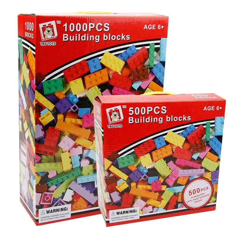 500/1000pcs Classic Legoing ABS Building Blocks Sets DIY Bricks education toys Compatible building block toys for Children
