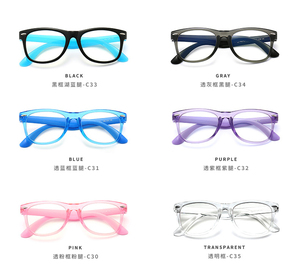 Lunettes de jeu pour enfants Dot Fashionable avec logo personnalisé, motif géométrique, <span class=keywords><strong>filtre</strong></span> anti-lumière bleue, montures ovales TR90 - Product Image 4