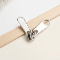 Tirette de fermeture éclair en alliage de zinc durable numéro 5, curseur de fermeture éclair en nylon double face pour sacs, vestes, accessoires de couture DIY