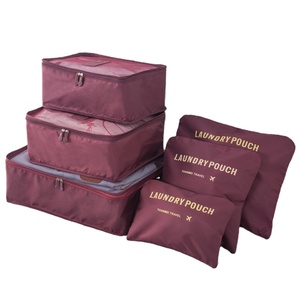 Juego de 6 Bolsas de Viaje Bonitas de <span class=keywords><strong>40X25X20</strong></span> cm, Organizador de Viaje, <span class=keywords><strong>Maleta</strong></span> de Diseño, Bolsa de Almacenamiento para Ropa, para Hombres y Niños - Product Image 1