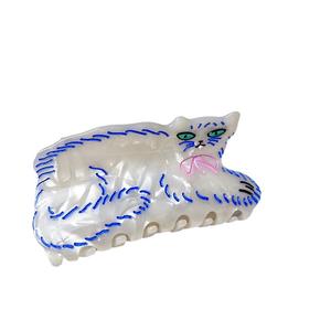 Pinzas para el Cabello de Acetato con Diseño de <span class=keywords><strong>Gato</strong></span> <span class=keywords><strong>Persa</strong></span>, Novedad Divertida y de Gran Venta, para Mujeres, Creativas, Elegantes y con Estilo - Product Image 6