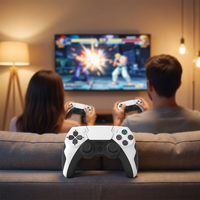 Control de Juego GAMINJA Source Factory para PS4 con Doble Vibración, Joystick con Efecto Hall Bluetooth, Giroscopio de 6 Ejes, Gamepad OEM/ODM