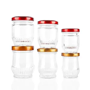 Unique Jelly Sara Birds Nest Jam Milk Tea storage jars Mouth Glass Canning Jars glass jar