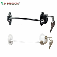 Serrure de réfrigérateur de réfrigérateur en alliage de zinc + ABS de qualité en gros serrure de réfrigérateur magnétique durable