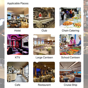 ระบบทำความสะอาดถ้วยเครื่องล้างจานแบบตั้งได้สำหรับโรงแรมบาร์ร้านอาหาร - Product Image 6