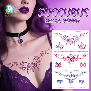 2025 ultimi <span class=keywords><strong>tatuaggi</strong></span> temporanei colorati realistici Body Art fiore spalla collo succube vita clavicola <span class=keywords><strong>tatuaggi</strong></span> temporanei - Product Image 6