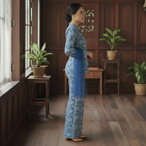 Robe longue musulmane Sedondon Raya 2025, modeste, pour soirée, baju kurung, vente en gros, écologique, manches longues, sans repassage, en crêpe Cey, abordable - Product Image 2