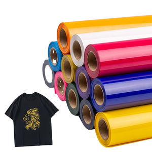 Cuttable trasferimento di calore PU Flex adesivo HTV vinile rotoli in PVC foglio di carta materiale per abbigliamento t-shirt pellicola di trasferimento di calore - Product Image 2