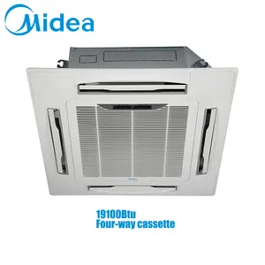 MideaブランドACシリーズ5.6kw19100btuAC屋内ファンモーター50hz/60hz屋内ユニット4方向カセットエアコン