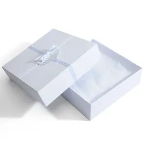 Ukuran Kustom dan Desain Kejutan Dua Potong Tutup dan Dasar Kotak Kemasan Kertas Hadiah Ulang Tahun Kardus Dasi Kupu-kupu
