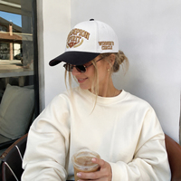 Gorra de Béisbol Personalizada de 5 Paneles, de Algodón Lavado, con Bordado de Letras, Diseño de Bloques de Color, Unisex, Ajustable, para Deportes al Aire Libre en las Cuatro Estaciones