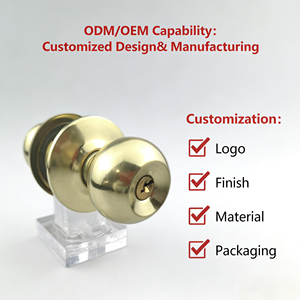 便利な円筒形ノブロック安全ドアロック - Product Image 1