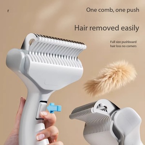 หวีกำจัดขนลอยสำหรับสัตว์เลี้ยง สำหรับแมวและสุนัข แปรงหวีขนบาง - Product Image 4