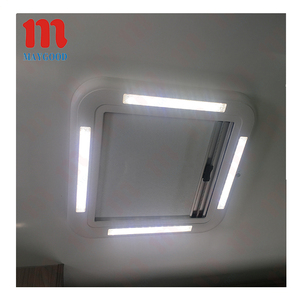 800x500mm caravane accessoires RV <span class=keywords><strong>Camping</strong></span> remorque toit fenêtre lucarne avec lumières LED - Product Image 6