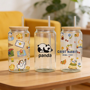 Vasos de Vidrio Transparente de Alta Calidad y Durabilidad de 16 oz, Vasos para Café Helado, Té Helado y Cerveza, Disponibles en el Almacén de EE. UU. - Product Image 4