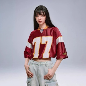 Ropa Deportiva Universitaria Americana Personalizada para Mujer, Talla 24/25, Satén Bordado Brillante, para Fútbol, Béisbol y Rugby - Product Image 2