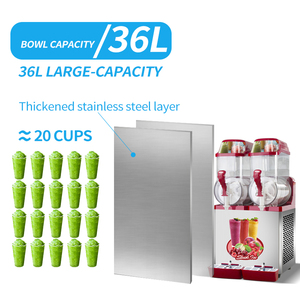 MK-SM312 3 * 12L công suất lớn ba xe tăng bảng Top thương mại bằng Cháo Máy granita máy - Product Image 4