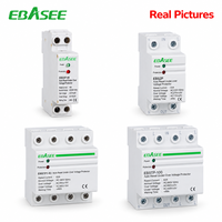 EBASEE OEM 63A 230V 2P 1P Monophasé Réinitialisation Automatique Protection Contre les Surtensions et les Sous-tensions Relais de Protection de Tension sur Rail DIN