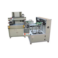 Máquina Automática de Serigrafía Vertical al Vacío para Paneles de Vidrio Planos con Alineación de Bordes