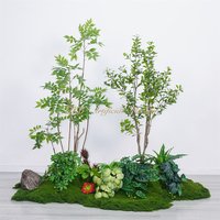 Plantes artificielles de luxe modernes et élégantes pour mariages, plantes paysagères de sol, verdure en soie de couleur personnalisée pour la décoration de vitrines