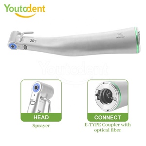 Machine à <span class=keywords><strong>angle</strong></span> réduit <span class=keywords><strong>dentaire</strong></span> électrique 20:1, outil médical en acier inoxydable, pièce à main à faible vitesse avec lumière LED - Product Image 4
