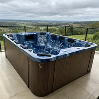 Bain à remous extérieur pour 10 personnes, spa autoportant, jacuzzi, baignoire à remous, directement de l'usine en Chine - bain à remous extérieur