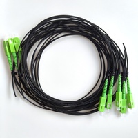 2,0mm 9 /125 SC SM SX fibra Pigtail monomodo Simplex fibra óptica Pigtail-Blunt SC/APC conector de fibra