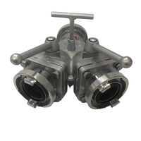 Offre Spéciale JMFIRE Raccord Rapide d'Entraînement Incendie en Alliage d'Aluminium 65mm, Type Y-Splitter, 1 Entrée 2 Sorties, Fileté Flexible Storz