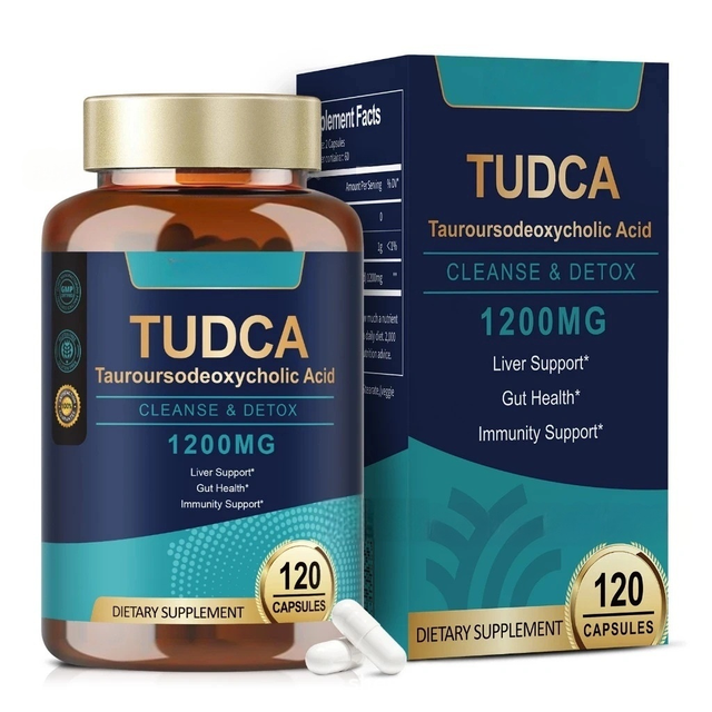 GMP Certified Private Label TUDCA 1200mg Capsules Tauroursodeoxycholic Acid Liver Cleanse Detox & Gut Health Supplement