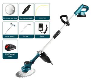 Power <span class=keywords><strong>Grass</strong></span> Trimmer Cordless Aço <span class=keywords><strong>Grass</strong></span> Trimmer Movimentação do motor elétrico Brushlees Lawn Mower - Product Image 4