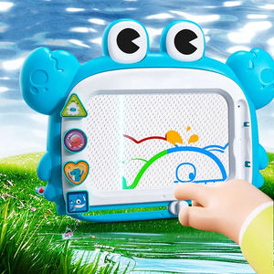 MILI mainan papan gambar magnetik kepiting lucu mainan bayi warna-warni dapat dihapus lukisan menulis Doodle Pad menggambar untuk anak-anak - Product Image 4