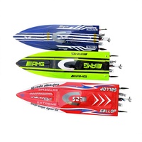 Bateau RC haute vitesse modèle E25 Wind Rush Racing, bateau électrique télécommandé, vitesse maximale de 80 km/h.