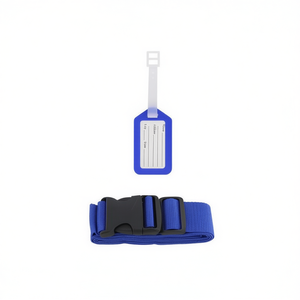 Juego de Etiquetas para Equipaje Hb Sport con Correa de 180 cm, Color Azul, Accesorios de Viaje para Identificación de Maletas - Product Image 1