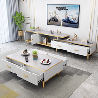Nouvelle Table Basse en Bois Créative et Économique pour Salon et Hôtel, Design Contemporain, en MDF Écologique et Durable 2026