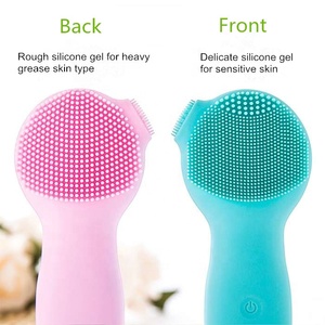 Brosse de Massage électrique pour femmes, nouvelle conception 2022 naturelle, courbée, imperméable, nettoyage du visage, accessoire de beauté, nouvelle collection - Product Image 3