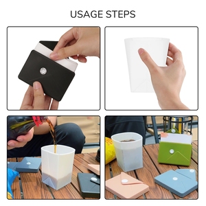 1 PC Portable Folding Water <b>Cup</b> Outdoor Camping Multifunctional Casual <b>Cup</b> <b>Reusable</b> Drink Portable <b>Cup</b> Travel Casual <b>Cup</b> - Product Image 3
