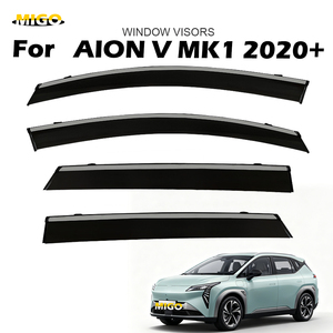 Déflecteur de vitre de voiture anti-pluie par injection pour GAC AION V MK1 2020-2024 avec visière de porte en acier inoxydable protection toutes saisons - Product Image 1