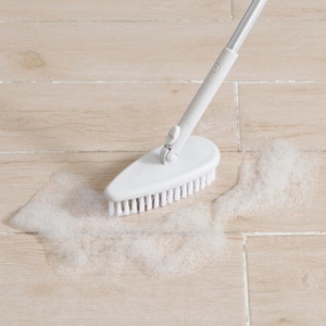 Long Handle Retractable <b>Light</b> Bathroom Floor Cleaning Brush with Floor Brush for Daily Cleaning Household - Product Image 1