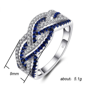 Anello da Donna con Due File di Micro Pavé in Zirconia Cubica Bicolore, Gioiello alla Moda - Product Image 5