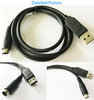 2026 USB zu RS232 8-Pin Mini-DIN PLC Programmier-Seriellkabel
