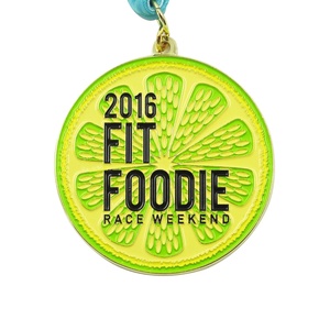 Médailles de sport en alliage de zinc 3D, design unique, pour la vente en gros, médailles personnalisées pour le duathlon, le triathlon, la course à pied, prix en or avec ruban - Product Image 6