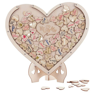 <span class=keywords><strong>Libro</strong></span> de invitados de boda de madera rústica Letrero de boda para decoraciones Regalo de boda perfecto - Product Image 2