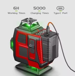 <span class=keywords><strong>Niveau</strong></span> <span class=keywords><strong>laser</strong></span> vert industriel à auto-nivellement 360° avec batterie au lithium pour la construction et la pose d'images, 12 lignes, garantie 1 an - Product Image 4
